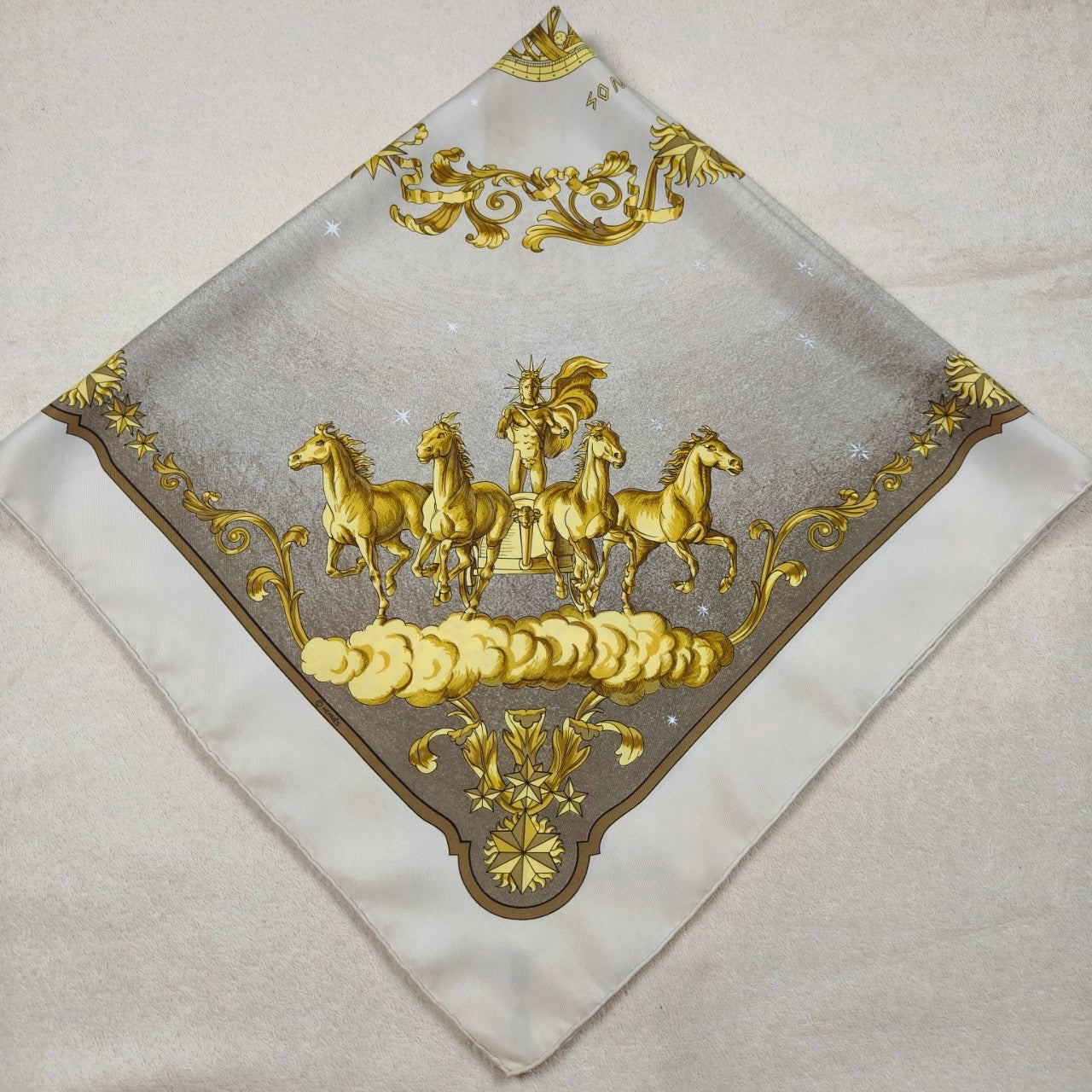 Hermès Paris vintage silk scarf