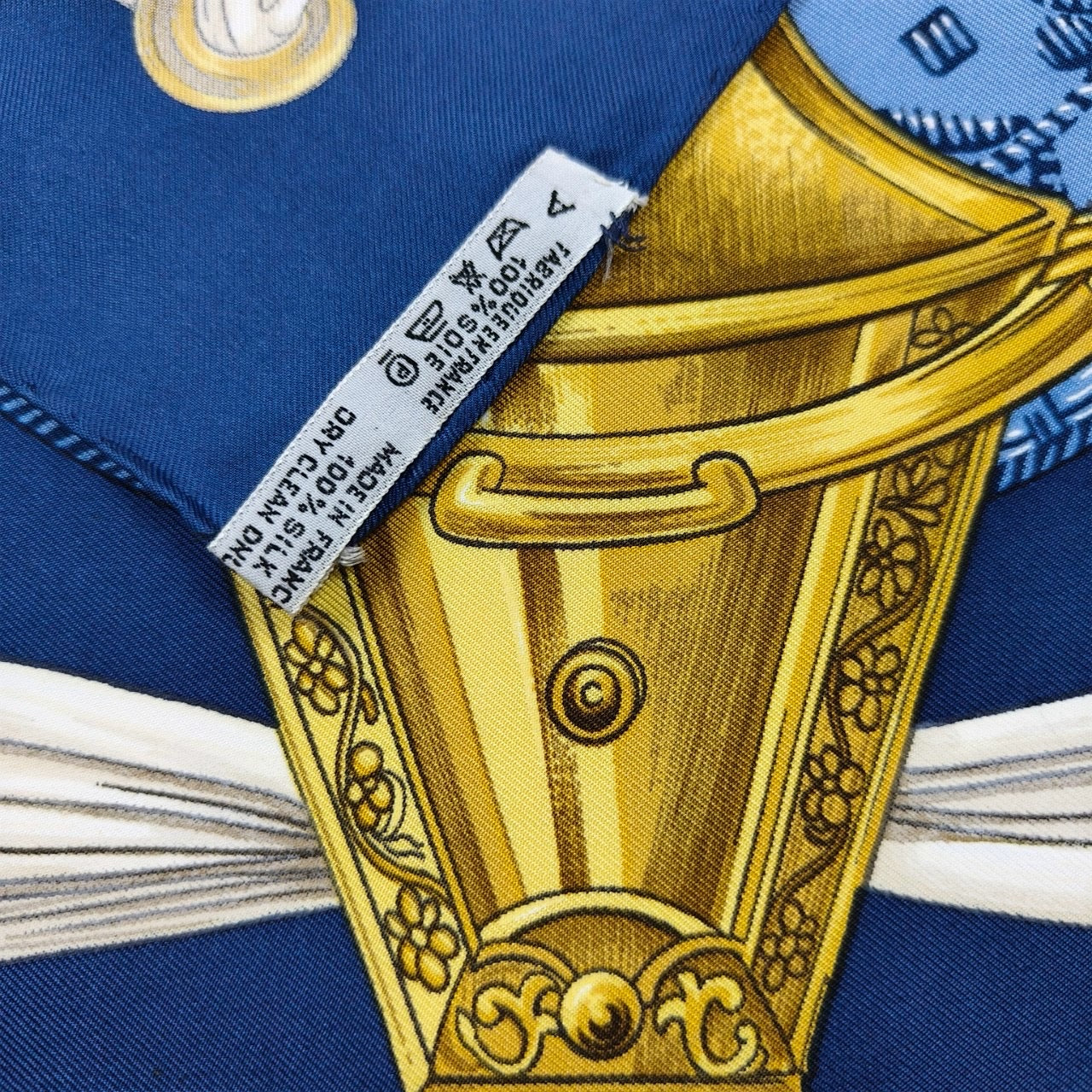 Hermes Paris vintage silk scarf