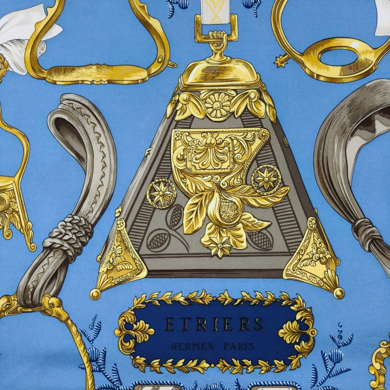 Hermes Paris vintage silk scarf